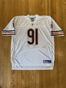 Tommie Harris #91 Chicago Bears Reebok NFL Football Jersey (Adult XXL) White - Picture 1 of 6