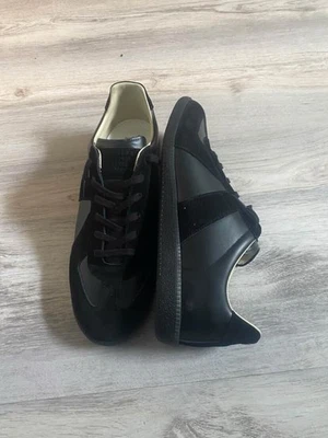 Tênis Maison Margiela réplica couro preto, tamanho 12 EUA (46 UE) - Imagem 1 de 4