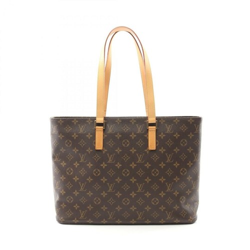 LOUIS VUITTON（LV） Louis Vuitton Leco Tote Bag Pvc Rivestito Tela Pelle Monogramma Donna Marrone M51