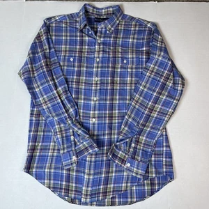 Ralph Lauren Hemd Herren LG blau kariert Flanell Knopfleiste Classic Fit Cabin Herbst - Bild 1 von 5
