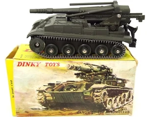 DINKY FRENCH NO. 813 - 155MM MOBILE CAN0N TANK - MINT & BOXED   CT* - Picture 1 of 8
