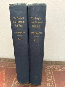 The Peoples New Testament with Notes Vol I and II B W Johnson Gospel Light 1889 - Bild 1 von 7