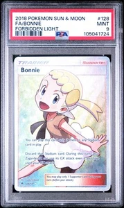 BONNIE 128/131 | PSA 9 | Forbidden Light Full Art Graded Pokémon Card - Picture 1 of 2