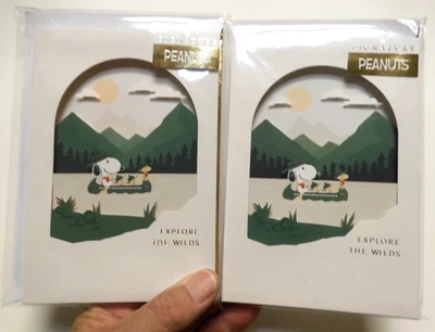 1 Card Hallmark Signature Nice SNOOPY & Woodstock of Peanuts Explore The Wilds - Image 1 of 4