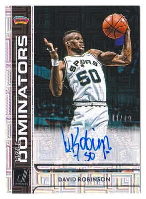 Panini Donruss David Robinson 2020-21 automático HD-DRB Hall Dominators Signatures/49 Foto 1 de 2