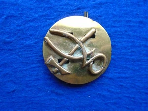 INSIGNIA DE BRAZO COMERCIAL DE LATÓN PARA ARMADORES, ARTÍFICES DEL EJÉRCITO BRITÁNICO GENUINO + PLACA Y ALFILERES - Imagen 1 de 3