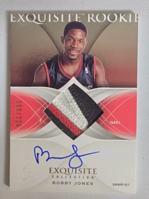 BOBBY JONES 2006-07 UD Exquisite Collection Rookie Patch Autograph 057/225 - Image 1 of 3