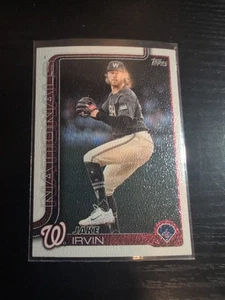 2025 Topps Series 1 Celebration- Jake Irvin Canvas /50 Washington Nationals (Au) - Picture 1 of 2