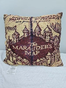 Harry Potter Marodeur's Map Pillow Mischief Managed Fred&George Weasley 16X16 - Bild 1 von 14