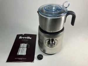 Breville Milk Cafe BMF600XL Mousseur à Lait Électrique Acier Inoxydable Vapeur avec Manu - Photo 1/23