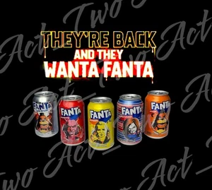 Fanta HORROR Set of 5 Full Cans Michael Myers The Grabber Chucky Freddie Fazbear - Picture 1 of 3