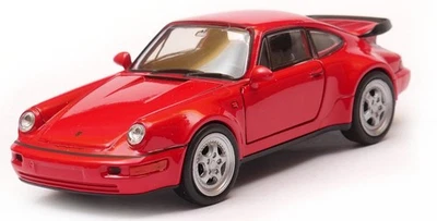Welly Porsche 911 964 Turbo Red 1:34 1:39 Scales 4.5 Inch Car US DUTIES PAID - Image 1 of 4