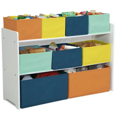 Kids Large Storage Toy Box Chest Bin Bookcase Child Playroom Furniture Organizer - Image 1 of 4