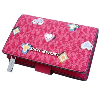 Michael Kors Portemonnaie Geldbörse Jet Set Travel Bifold D.Raspberry neu - Bild 1 von 4