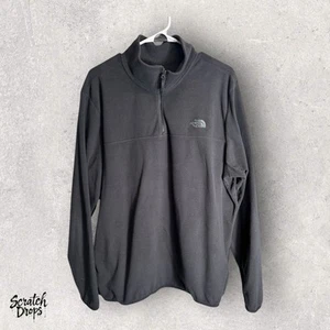 The North Face Men's XL Black Fleece Pullover Jacket Half Zip Warm Outdoor - Picture 1 of 3
