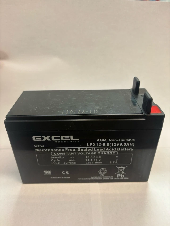 NEW OEM GENUINE HUSTLER BATTERY 607723. FITS DASH XD, RAPTOR X, RAPTOR XD, XDX - Image 1 of 1