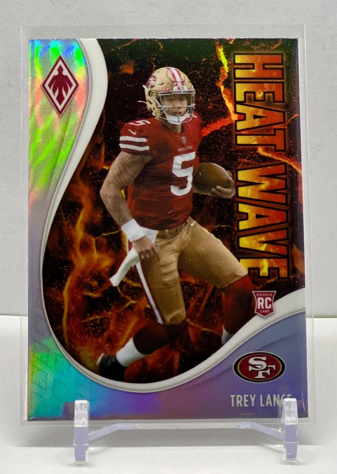 Trey Lance 2021 Panini Phoenix Rookie HEAT WAVE SILVER HOLO 49ers RC #15 - Image 1 of 1