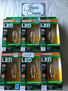 6 - Sylvania 79518 LED Bulb, 4.5w E26, B10 Lamp Dimmable Soft White 1208 - Picture 1 of 1