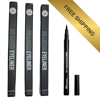 BH Cosmetics Liquid Eye Liner, 0.4 Ounce Black/Noir New in Box Set of 3 - Image 1 of 4