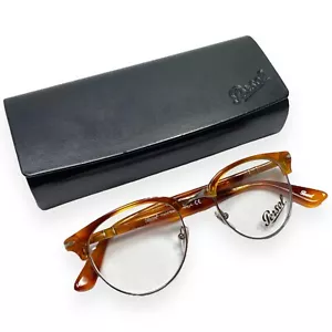 NEW PERSOL 8129-V 96 TERRA DI SIENA BROWN AUTHENTIC EYEGLASSES W/CASE 48-20 - Picture 1 of 9