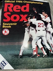 1986 BOSTON RED SOX CHAMPIONSHIP OFFICIAL SOUVENIR BOOK - Picture 1 of 1