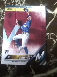 2016 Topps Update Keon Broxton Baseball Card rookie - Picture 1 of 2