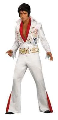 Elvis Presley Aloha Eagle Jumpsuit Fancy Dress Up Halloween Deluxe Adult Costume - Image 1 of 2