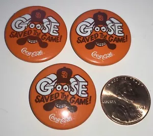 1984 San Diego Padres Buttons Goose Gossage Saved the Game Coca-Cola Pinback VTG - Picture 1 of 3