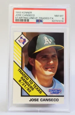 1993 Starting Lineup JOSE CANSECO Traded Graded PSA 8 - Image 1 of 4