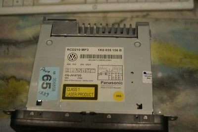 2011/15 VW POLO / Golf & other CD RADIO MP3 UNIT Panasonic With Code - Image 1 of 4