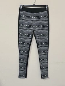 Romeo & Juliet Couture bequeme schmale Damenhose schwarz/weiß geometrisches Muster M - Bild 1 von 10