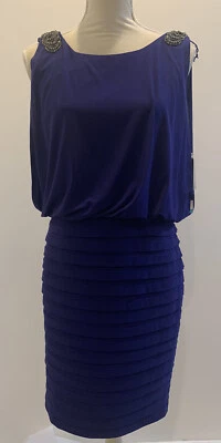 Vestido Vintage Y2K Scarlett Nite Talla 10 Sin Mangas Cuentas Elastizado Espalda Abierta Foto 1 de 4