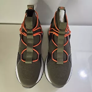 Scarpe da tennis sneaker alte Hugo Atom verde arancione corde taglia 46 - Foto 1 di 11