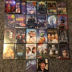 x25 Johnny Depp Movies Collection on DVD + Biography Paperback - Picture 1 of 15