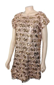 Something For Sarah Sequined Shift Dress Sz 12 Cocktail Wedding Party Hens Night - Picture 1 of 23