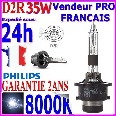 Bulb Choose Xenon D2R Philips 85126+85v 35W P32D-3 Lamp 85126VIC1 8000K IN 12V - Image 1 of 4