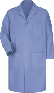 Red Kap mens Rk Lab Coat With Pockets, Light Blue - Picture 1 of 2