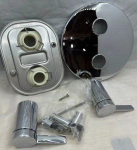 Kohler K-T10941-4-CP Stillness Stacked Thermo Valve Trim Polished Chrome *dings* - Picture 1 of 6