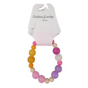 2 x MULTI-COLOURED BEADED BRACELETS fashion jewellery wrist band - Picture 1 of 1