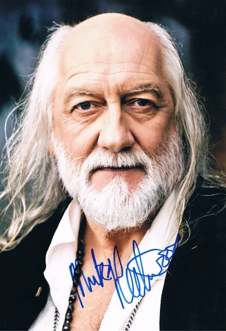 Mick Fleetwood 1947- genuine autograph photo 8"x12" signed In Person Cover