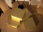 MADE IN AMERICA 4 3/8 X 3 1/4 X 1 3/8 24 ea GOLD, & CREAM COTTON FILLED BOXES