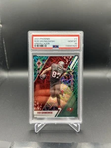 2021 Panini Phoenix Rob Gronkowski Green Lazer #/25 Buccaneers PSA 10 - Picture 1 of 2