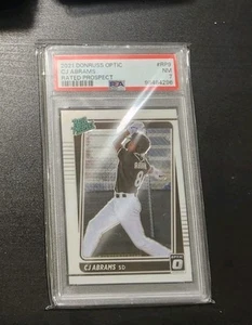 2021 Panini Donruss Optic Rated Prospects #RP9 C.J. Abrams PSA 7 - Picture 1 of 2
