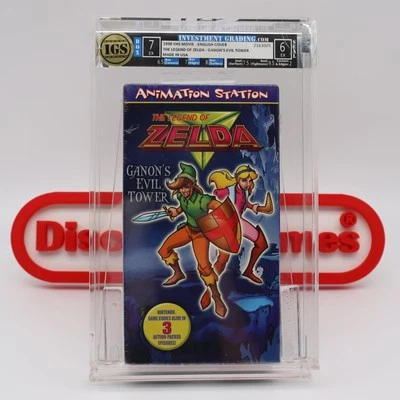 THE LEGEND OF ZELDA: GANON'S EVIL TOWER - IGS GRADED 7 BOX & 6 SEAL -Sealed VHS! - Image 1 of 4