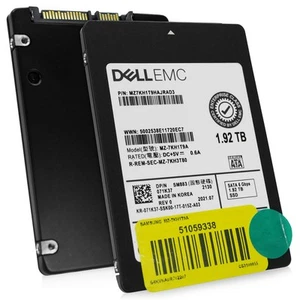 Disque SSD MZ7KH1T9HAJRAD3 Dell/Samsung SM883 1,92 To SATA 6 Go/s 3 DWPD MLC 2,5 pouces - Photo 1/7