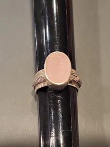 Silpada 925 Sterling silver Pink Rose Quartz Size 9 - Picture 1 of 10