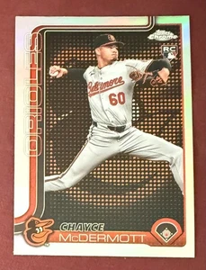 2025 Topps Chrome Chayce McDermott Lightboard Logo Variation Refractor RC #266 - Picture 1 of 2