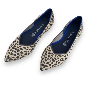 Rothys Leopardenmuster spitz zulaufende Ballerinas Damengröße 10 - Bild 1 von 7