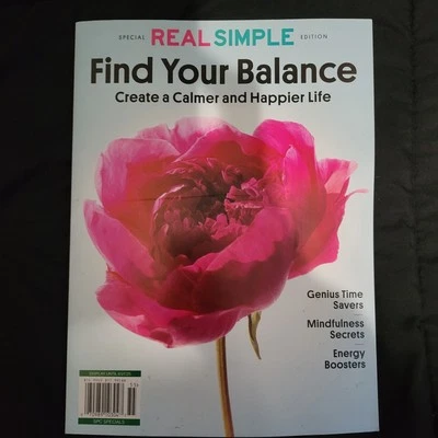 Find Your Balance: Real Simple Magazine 2025 ~ Create A Calmer And Happier Life - Image 1 of 4