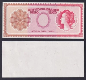 Italie Billet Test Institut Printing Office'Etat 1978 Fds UNC - Picture 1 of 1
